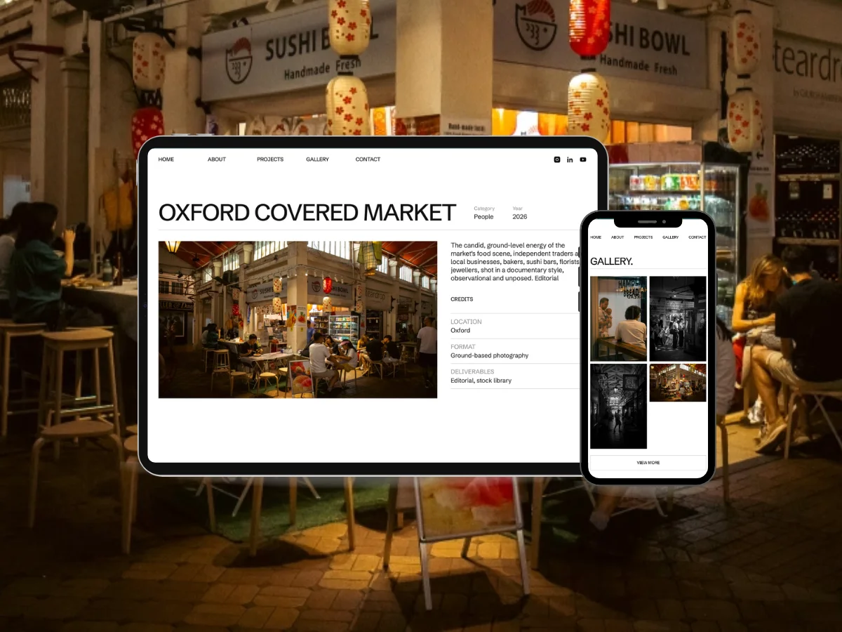 Website mockup